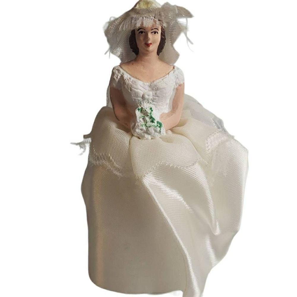 Vintage‎ 1957 Pfeil and Holing Cake Toper Bride Figurine - Picture 2 of 16
